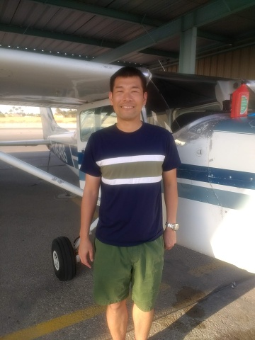 Kasai enjoying the summer flying